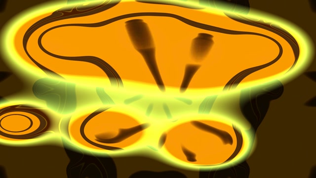 Neon Yellow Tunnel VJ Loop | 4K 60fps Glowing Screensaver