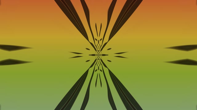 Neon Tunnel VJ Loop | Green Orange Radial Lines 4K 60fps Screensaver