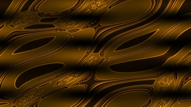 Gold Neon Tunnel VJ Loop | 4K 60fps Abstract Screensaver