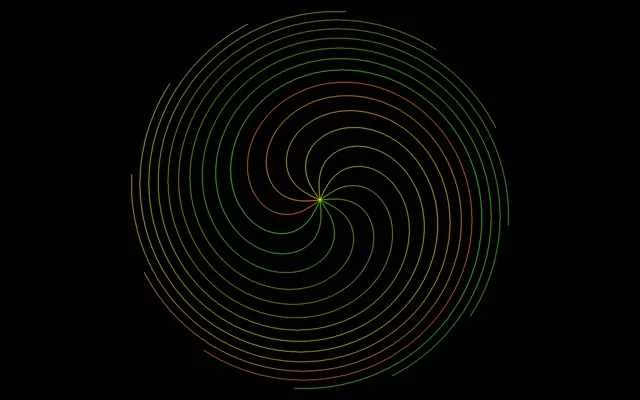 16:10 MacBook Neon Spiral 60fps Screensaver Background for Edits Loop