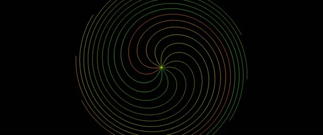 2.39:1 Cinemascope Neon Spiral 60fps Live Wallpaper Screensaver VJ