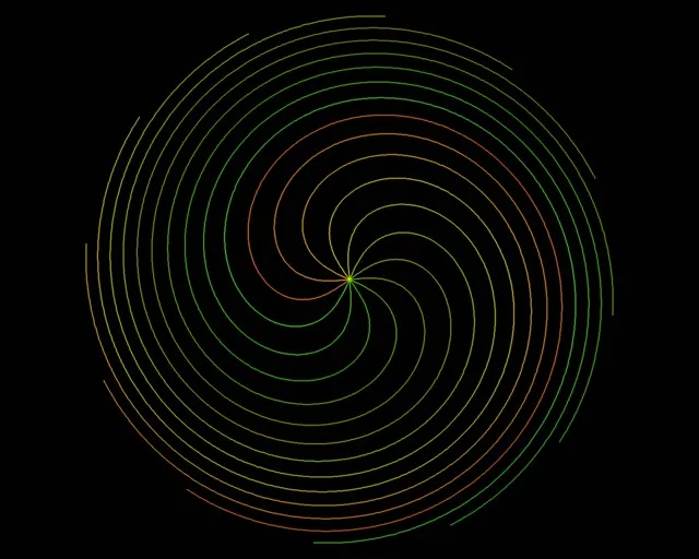 5:4 Industrial Neon Spiral 60fps Live Wallpaper Screensaver VJ Animation