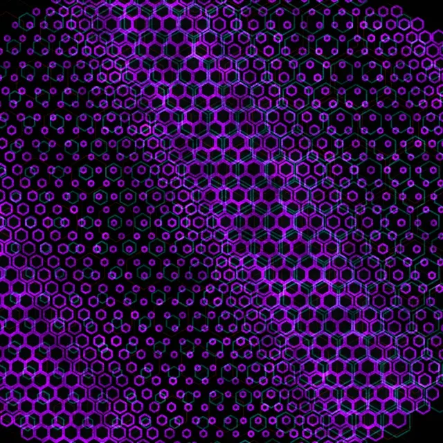 1:1 Square 60fps Screensaver Neon Tunnel Live Wallpaper Purple Geometric