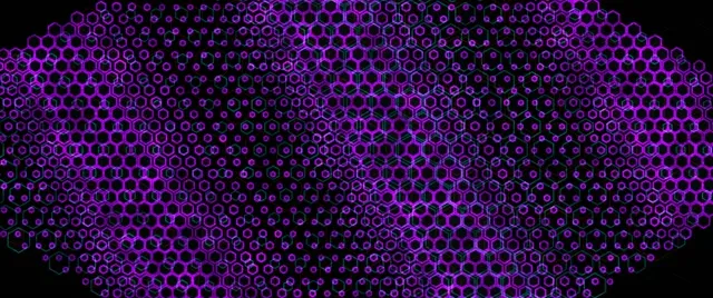 2.39:1 Cinemascope 60fps Screensaver Neon Tunnel VJ Loop Purple Mesh