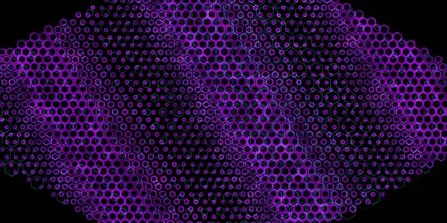 2:1 Univisium 60fps Screensaver Neon Tunnel Background Edits Purple Mesh