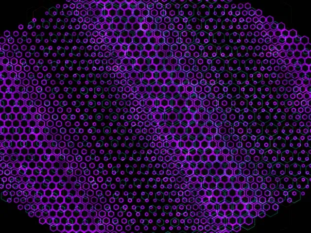 4:3 Classic 60fps Screensaver Neon Tunnel Motion Background Purple Geometric