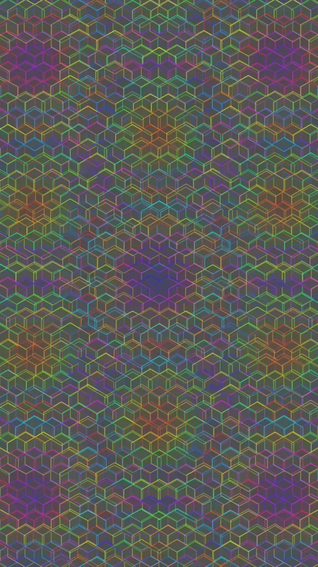 9:16 Reels | 60fps Emerald-Purple Geometric Screensaver VJ Animation