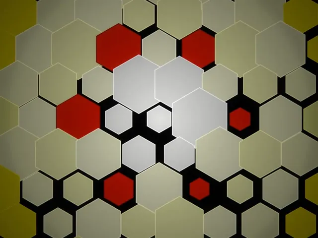 4:3 Classic | 60fps Hexagon Screensaver VJ Loop