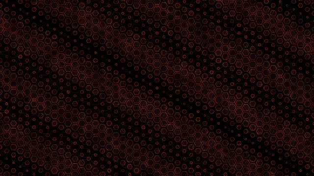 4K UHD 60fps neon tunnel VJ loop red hexagon