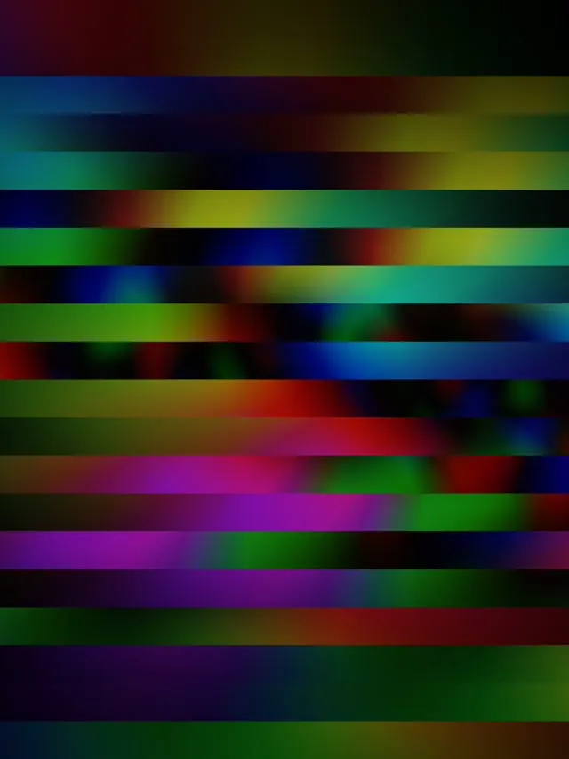 3:4 iPad Portrait 60fps Screensaver - Colorful Neon Stripes VJ Loop