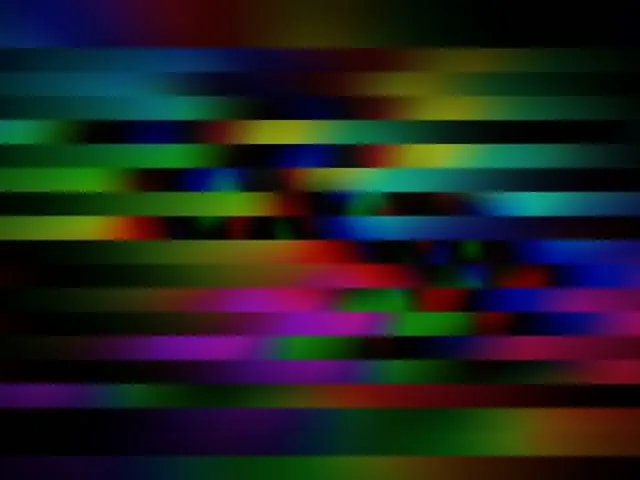 4:3 Classic 60fps Screensaver - Rainbow Neon Stripes Kaleidoscope Background