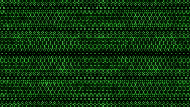 10 hours 4K UHD 60fps Screensaver Neon Tunnel Green Hexagon VJ Loop