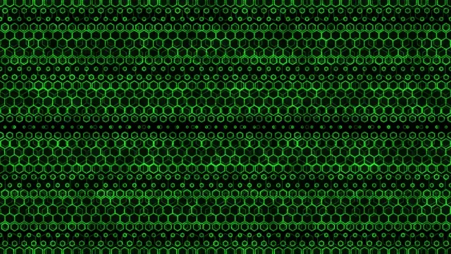 10 hours 4K UHD 60fps Screensaver Neon Tunnel Green Hexagon VJ Loop