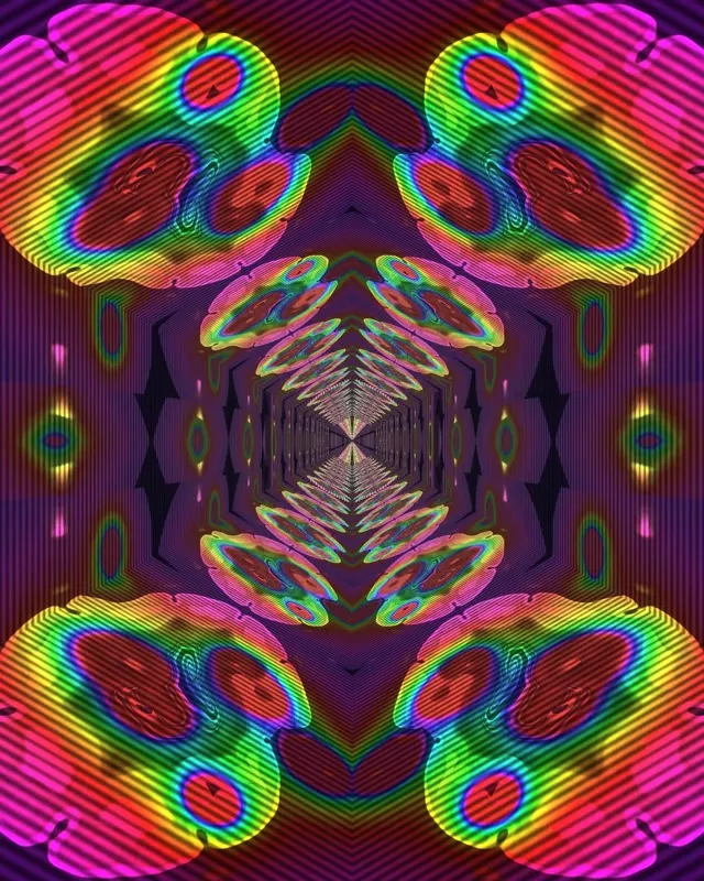 4:5 Instagram 60fps Screensaver Neon Tunnel Live Wallpaper Hypnotic