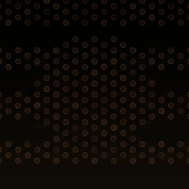 1:1 Square 60FPS Hexagon Tunnel Screensaver | Motion Background VJ Loop Gold