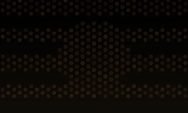 5:3 Wide 60FPS Hexagon Pattern Screensaver | Live Wallpaper VJ Loop Bronze