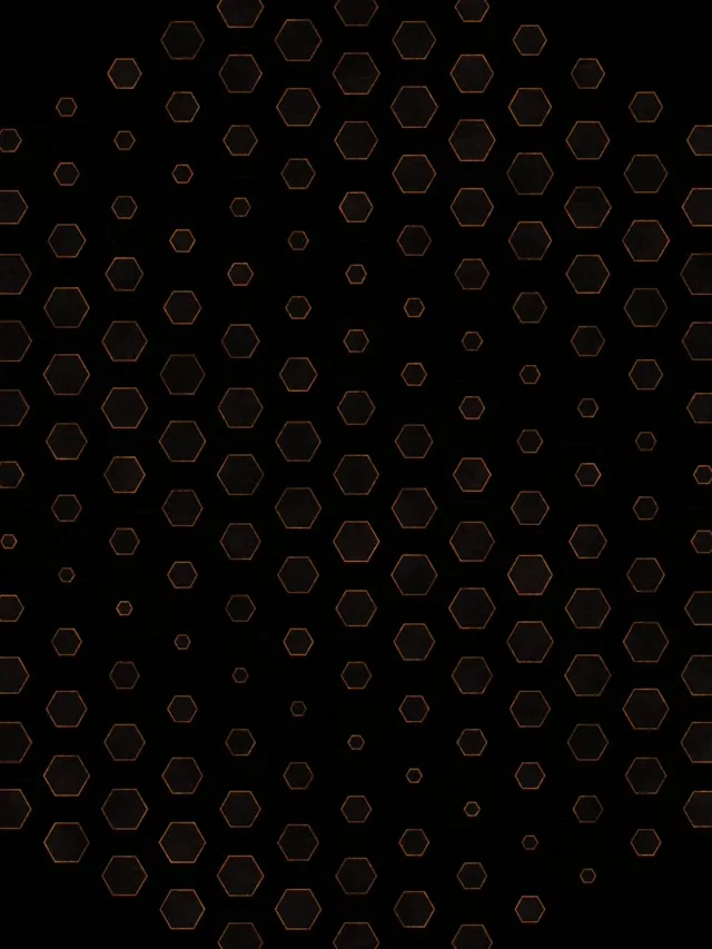 3:4 iPad Portrait 60FPS Brown Hexagon Kaleidoscope Screensaver VJ Loop