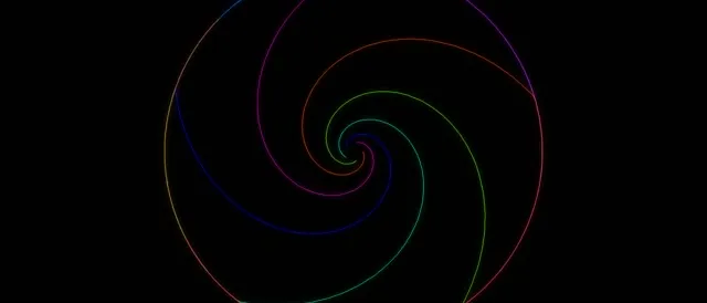 21:9 Ultrawide Neon Spiral 60FPS Screensaver Motion Background Rainbow