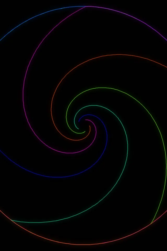 2:3 Photo Portrait Spiral 60FPS Screensaver VJ Loop Neon Hypnotic Vortex
