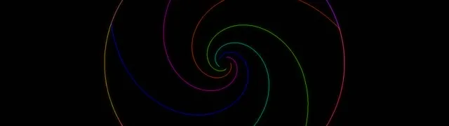 32:9 Super Ultrawide Neon Spiral 60FPS Screensaver Live Wallpaper