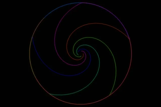3:2 Surface Spiral 60FPS Screensaver VJ Animation Neon Hypnotic Colors