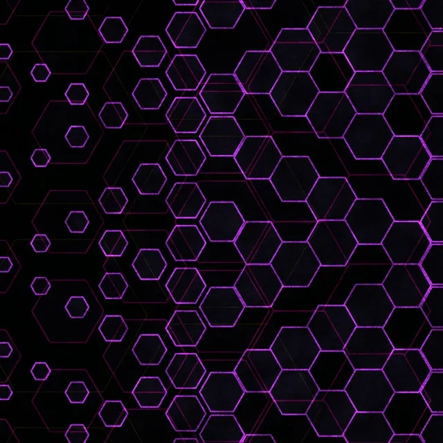 1:1 Square 60fps Purple Hex Tunnel Screensaver VJ Animation Abstract