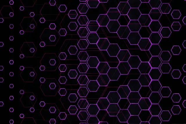 3:2 Surface 60fps Purple Hex Tunnel Screensaver Motion Background