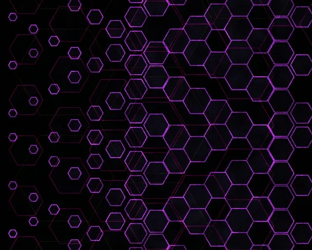 5:4 Industrial 60fps Hexagon Flow Screensaver Live Wallpaper Neon