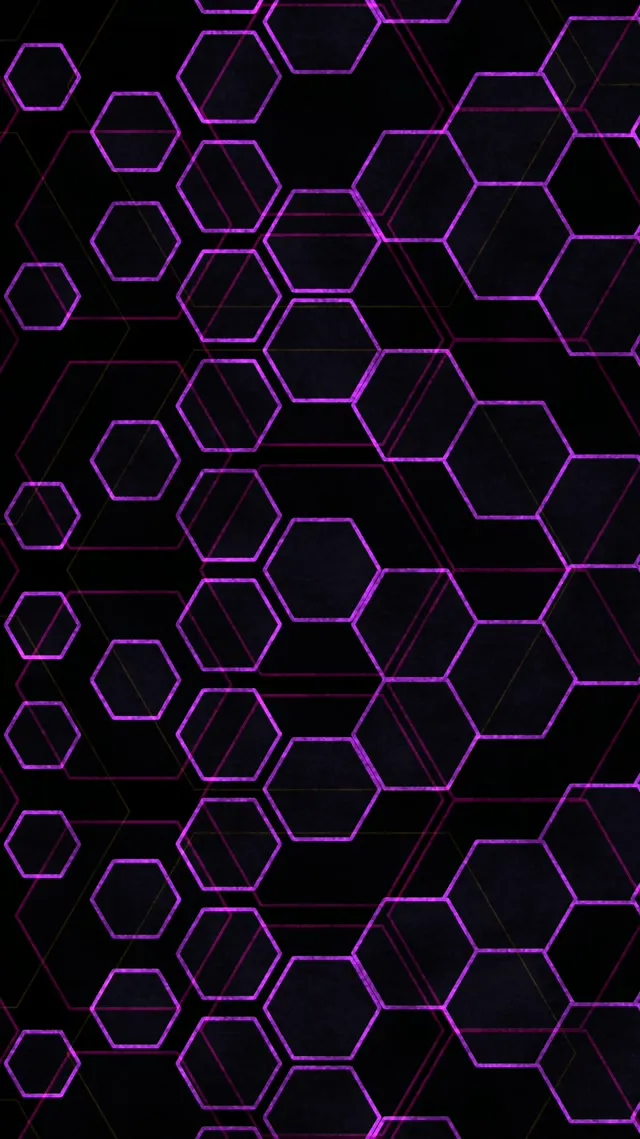 9:16 Reels 60fps Hexagon Vortex Screensaver Live Wallpaper Purple Neon