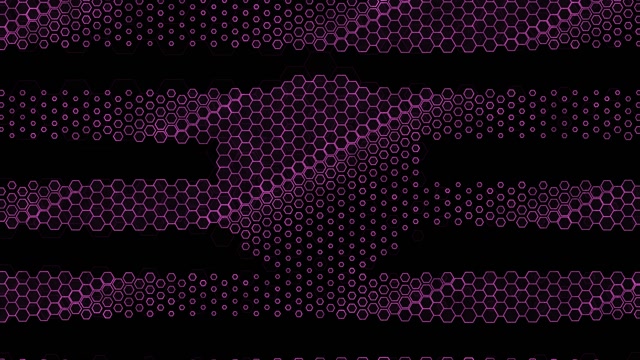 4K UHD 60fps Screensaver PC Neon Tunnel VJ Loop Purple Hexagons