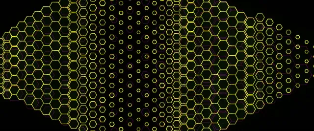 2.39:1 Cinemascope 60fps Screensaver Neon Tunnel Background Edits Yellow