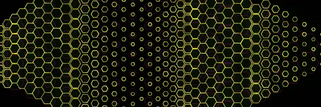 3:1 Triple Wide 60fps Screensaver Neon Tunnel Motion Background Neon Yellow