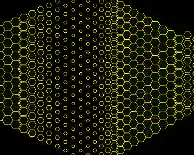 5:4 Industrial 60fps Screensaver Neon Tunnel Live Wallpaper Yellow Geometry