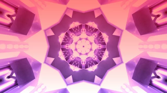 Pink Purple Neon Tunnel Screensaver 4K UHD 60fps VJ Loop