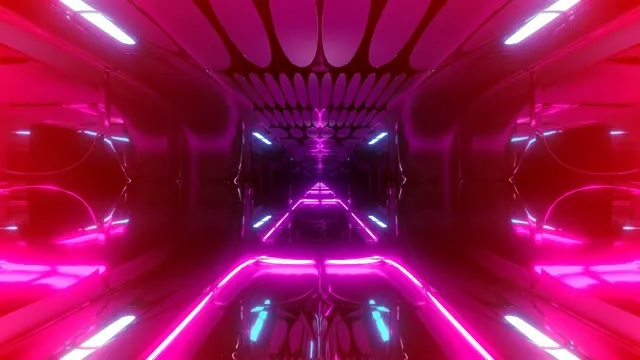 Pink Neon Tunnel Screensaver 4K UHD 60fps VJ Loop