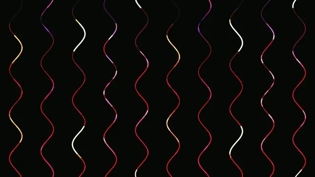 4K UHD 60FPS Neon Wavy Lines Pink Red VJ Loop Background