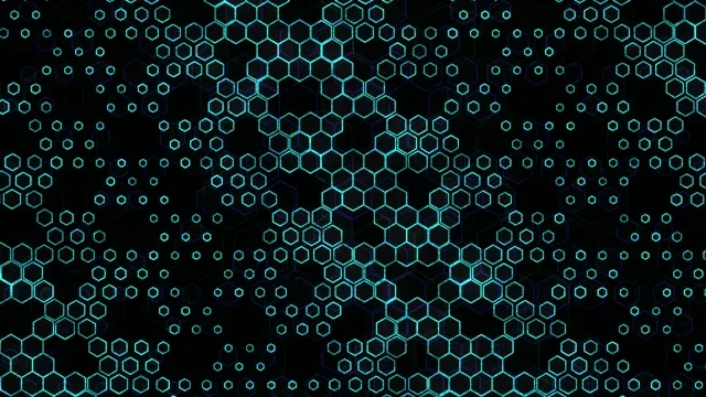 4K UHD 60fps Screensaver Windows 11 VJ Loop Cyan