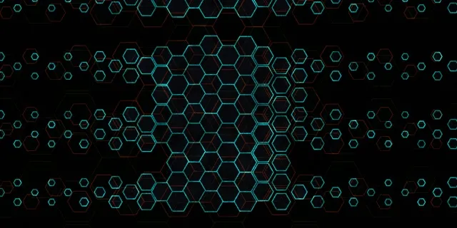 2:1 Univisium 60fps screensaver neon tunnel motion background glowing geometry