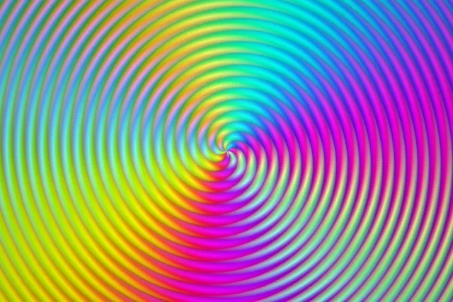 3:2 Surface | 60fps Colorful Spiral Vortex Screensaver | Motion Background VJ Loop