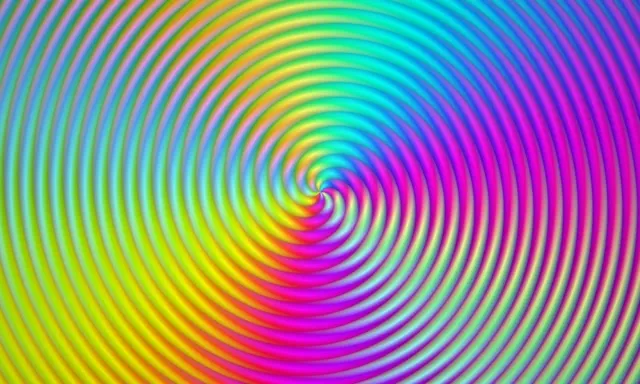 5:3 Wide | 60fps Colorful Spiral Vortex Screensaver | Motion Background VJ Loop