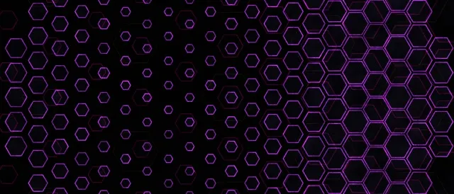21:9 Ultrawide 60fps Screensaver Neon Tunnel Motion Background Purple Hexagons