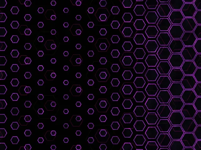 4:3 Classic 60fps Screensaver Neon Tunnel Live Wallpaper Purple Geometric