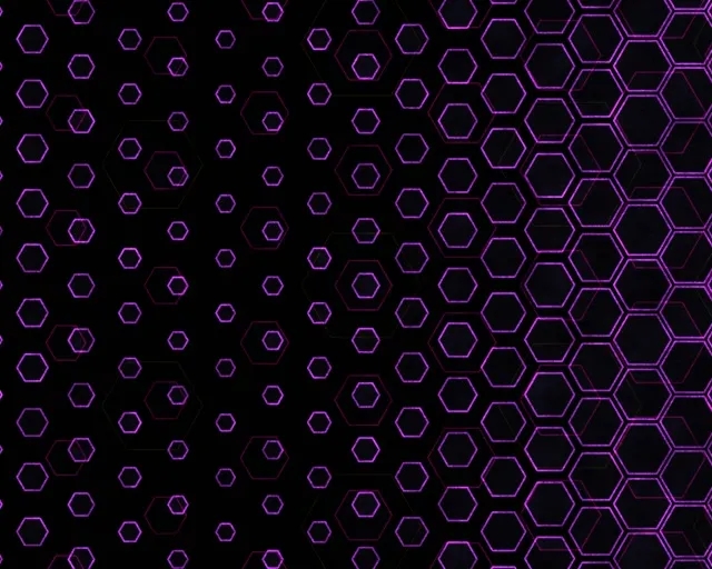 5:4 Industrial 60fps Screensaver Neon Tunnel VJ Animation Purple Hexagon Grid