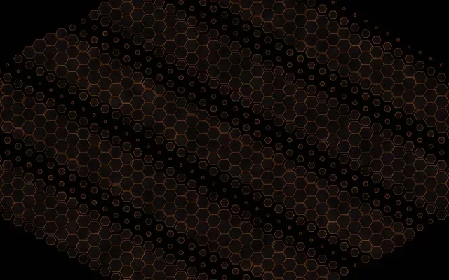 16:10 MacBook 60fps Screensaver Neon Tunnel Motion Background Brown Hex Pattern