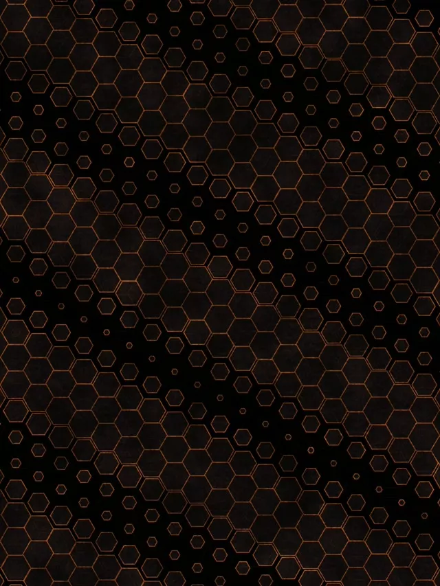 3:4 iPad Portrait 60fps Screensaver Neon Tunnel VJ Loop Brown Hexagon Vertical