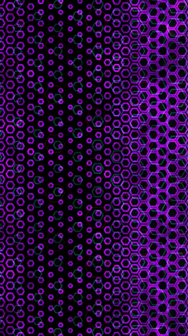 9:16 Reels 60FPS Purple Hexagon VJ Animation Screensaver - Live Wallpaper