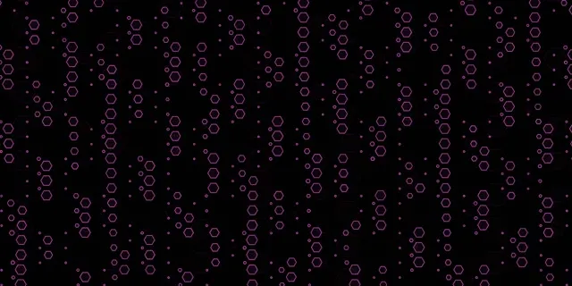 2:1 Univisium 60fps Hexagon Screensaver | Pink VJ Loop Background