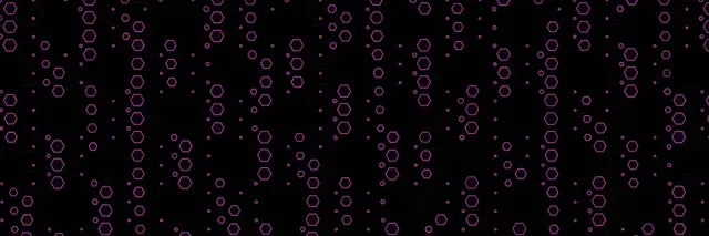3:1 Triple Wide 60fps Hexagon Screensaver | Live Wallpaper VJ Loop
