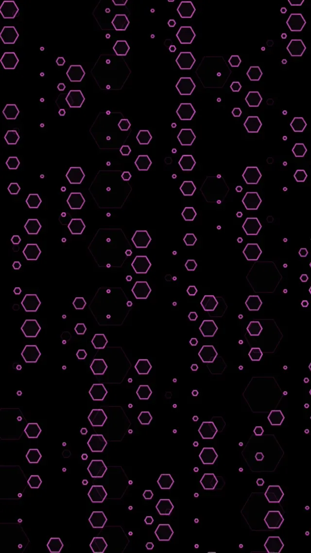 9:16 Reels 60fps Hexagon Screensaver | Live Wallpaper VJ Neon