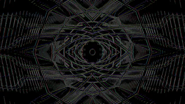 Neon Tunnel Screensaver 4K 60FPS VJ Loop Geometric Cyan Purple